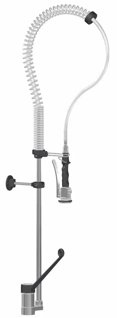 DOUCHETTE AVEC MELANGEUR COMMANDE A COUDE MONOTROU