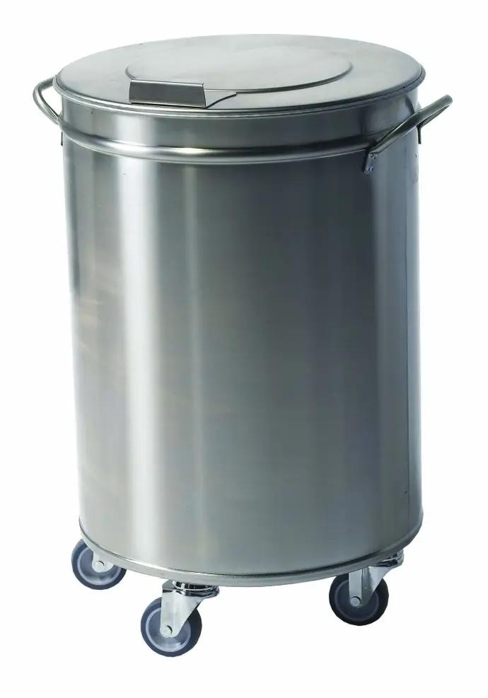 POUBELLE INOX 95 LITRES SANS PEDALE