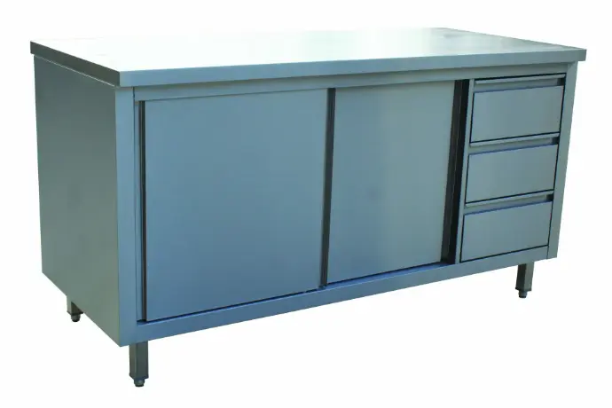 TABLE ARMOIRE 2 PORTES COULISSANTES