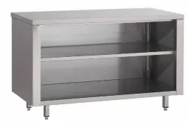 TABLE ARMOIRE OUVERTE AVEC TABLETTE REGL