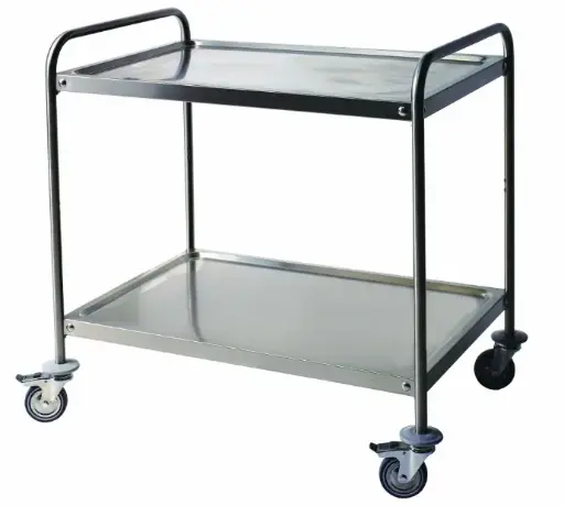 [CD2/0960-C] CHARIOT DE SERVICE 2 NIVEAUX DEMONTABLE