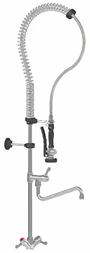 [PA/707E] DOUCHETTE + ROBINET MELANGEUR 1/4 DE TOUR MONOTROU