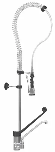 [PA/807E] DOUCHETTE + ROBINET MELANGEUR COMMANDE COUDE  MONOTROU