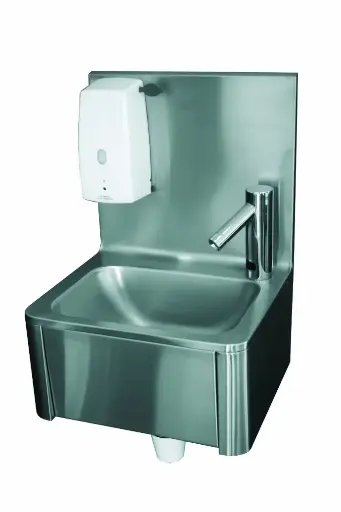 [LP/40-SAVON_ELEC-C] LAVE MAIN MURAL+ DITR.SAVON+ROBINET ELEC