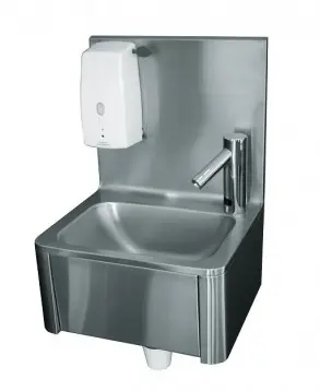 [LP/40-SAVON_ELEC-C] LAVE MAIN MURAL+ DITR.SAVON+ROBINET ELEC