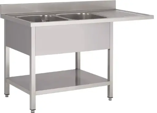 [PL/1624D+P1/LV] PLONGE 2 CUVES 400X500X275 EG.DX + P1/LV