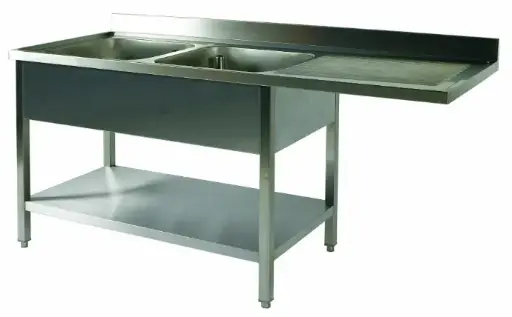 [PL/1624D+P1/LV] PLONGE 2 CUVES 400X500X275 EG.DX + P1/LV