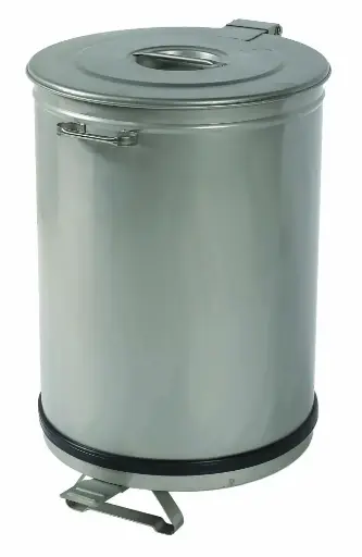 [POUB-PAP390-50L-C] POUBELLE INOX 50 LITRES AVEC PEDALE