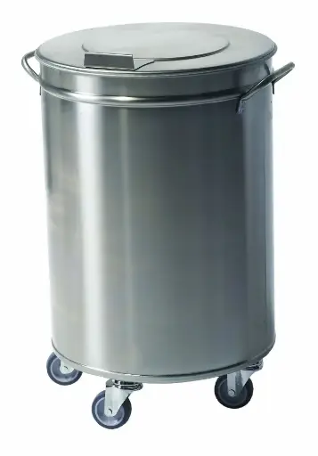 [POUB-PSP380-50L-C] POUBELLE INOX 50 LITRES SANS PEDALE
