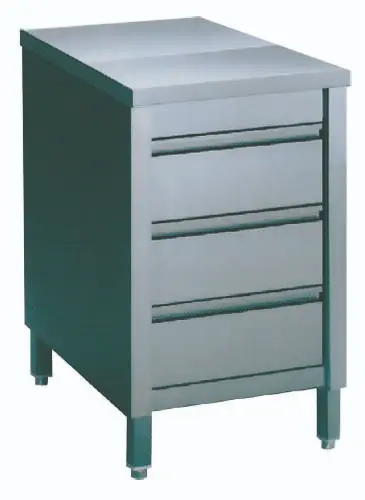 [TFTR1/067] TABLE ARMOIRE + 1 BLOC DE 3 TIROIRS
