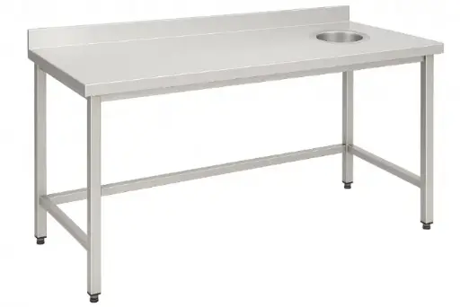 [TT/1470+VO+BAF] TABLE DE TRAVAIL SANS SOUS-TABLETTE AVEC TROU VO AVEC BAF